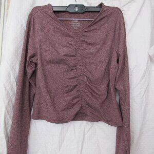 Like New - Athleta Girl Downtime Ruched Long Sleeve Top